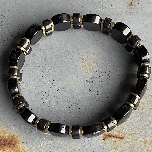 Bracelet ISPAHU en obsidienne-1