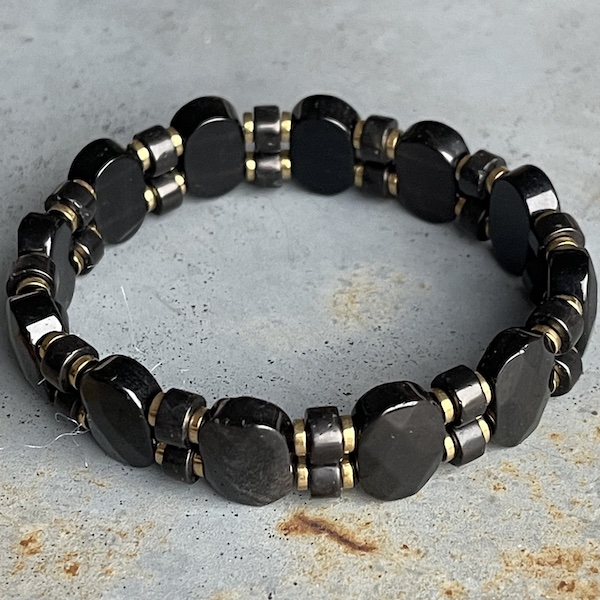 Bracelet ISPAHU en obsidienne