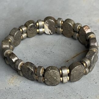 Bracelet ISPAHU en pyrite-1