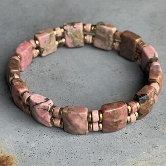Bracelet ISPAHU en rhodonite rose