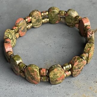 Bracelet ISPAHU en unakite-2