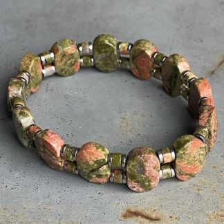 Bracelet ISPAHU en unakite