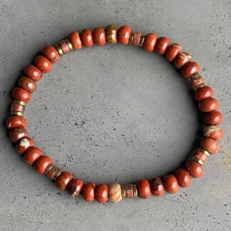 Bracelet en jaspe arc en ciel-2