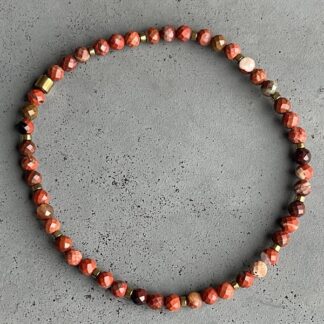 Bracelet en jaspe arc en ciel-5