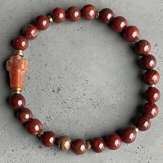 Bracelet en jaspe arc en ciel-9