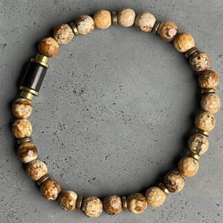 Bracelet en jaspe paysage-1