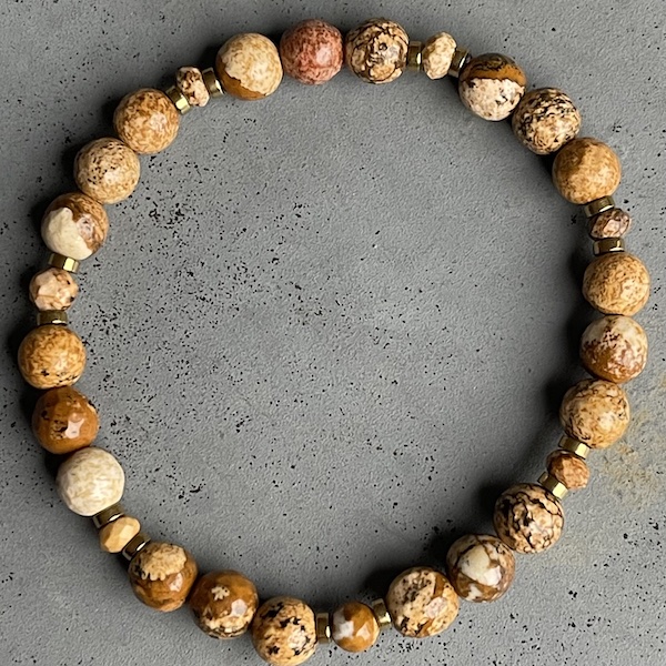 Bracelet en jaspe paysage-7