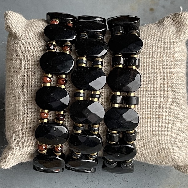 Bracelets ISPAHU en obsidienne