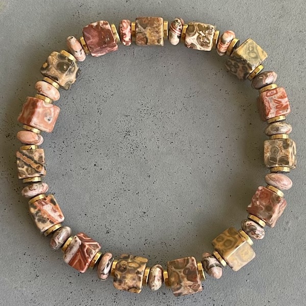 Bracelet en jaspe léopard-4