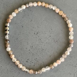 Bracelet en pierre de lune multicolore-10
