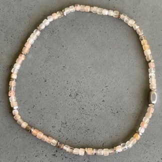 Bracelet en pierre de lune multicolore-11