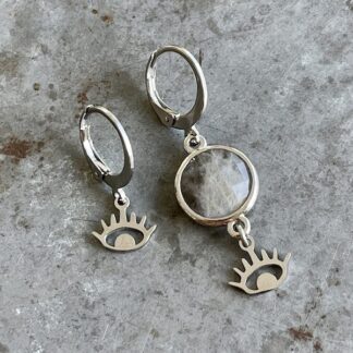 Boucles d'oreilles OWI 860 en labradorite