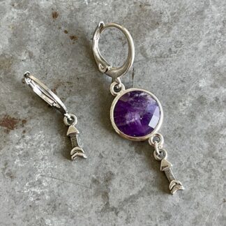 Boucles d'oreilles OWI 866 en améthyste