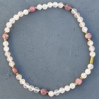 Bracelet en quartz rose-1