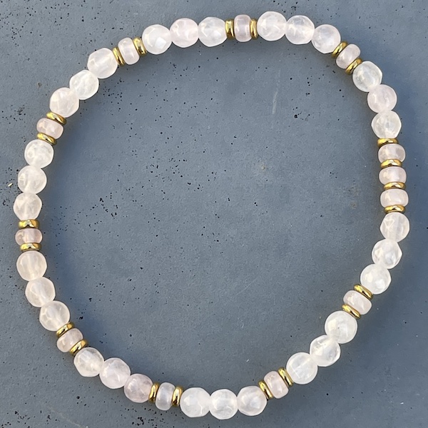 Bracelet en quartz rose-3