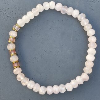 Bracelet en quartz rose-4