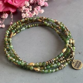 Collier MAZASKA 80 cm en fuschite