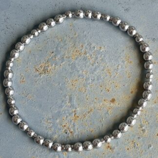 Bracelet en hématite argentée-3