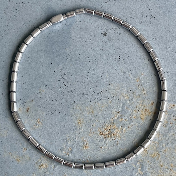 Bracelet en hématite argentée-9