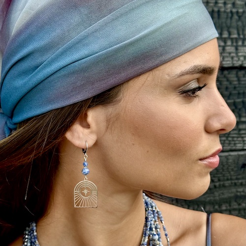 Boucles d'oreilles OWI 895 en jaspe blue spot-2