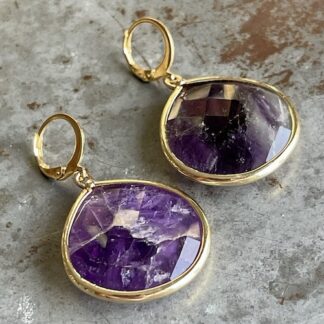 Boucles d'oreilles OWI 918 en améthyste