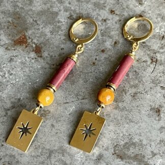 Boucles d'oreilles OWI 927 en mookaite