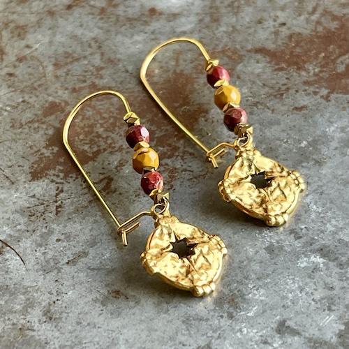 Boucles d'oreilles OWI 928 en mookaite-1
