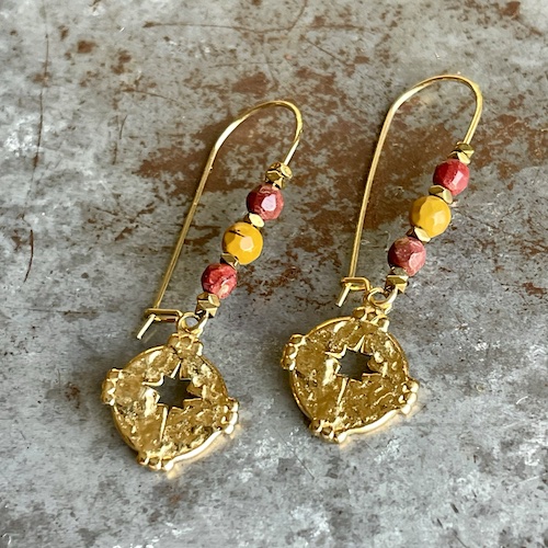 Boucles d'oreilles OWI 928 en mookaite