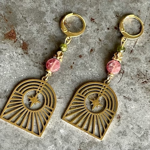 Boucles d'oreilles OWI 940 en tourmaline