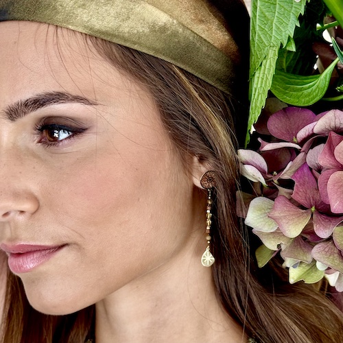 Boucles d'oreilles OWI 951 en jaspe rhyolite-4