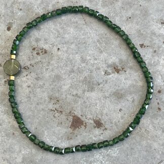 Bracelet Dakota en goldstone verte et péridot-10