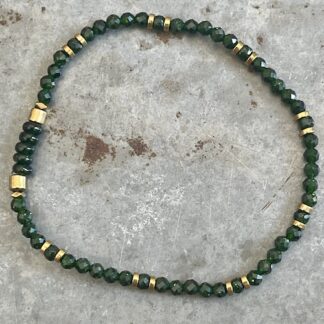 Bracelet Dakota en goldstone verte et péridot-7