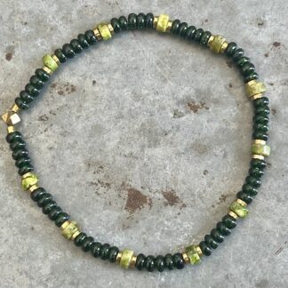 Bracelet Dakota en goldstone verte et péridot-8