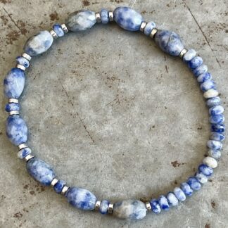 Bracelet Dakota en jaspe blue spot-7