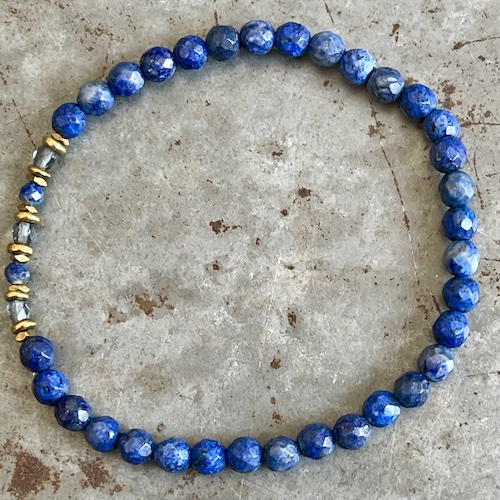 Bracelet Dakota en lapis lazuli-10