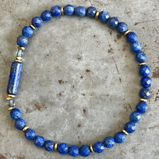 Bracelet Dakota en lapis lazuli-12