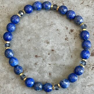 Bracelet Dakota en lapis lazuli-4