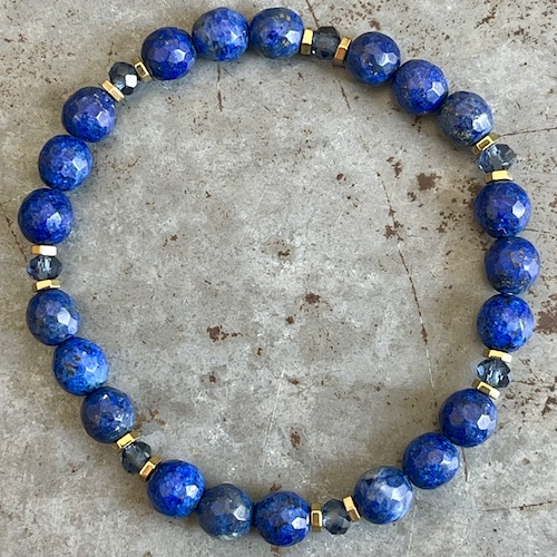 Bracelet Dakota en lapis lazuli-4