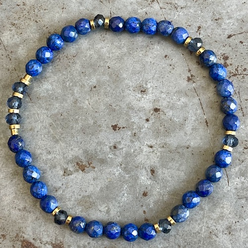 Bracelet Dakota en lapis lazuli-6