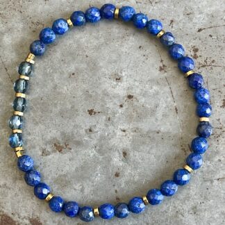 Bracelet Dakota en lapis lazuli-7