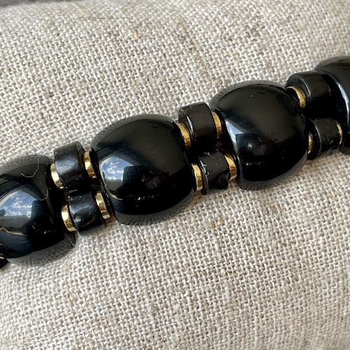 Bracelet Ispahu en agate noire