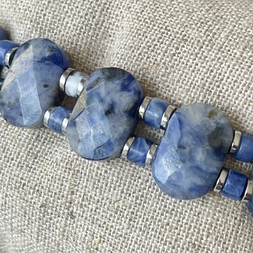 Bracelet Ispahu en jaspe blue spot