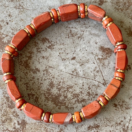 Bracelet Ispahu en jaspe rouge-2