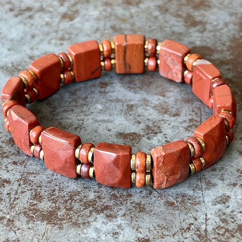 Bracelet Ispahu en jaspe rouge-3
