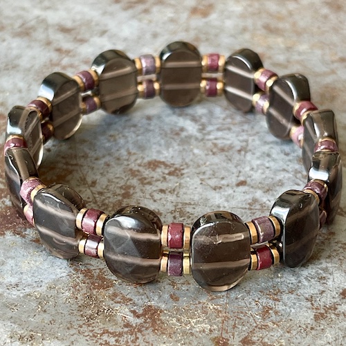 Bracelet Ispahu en quartz fumé-3