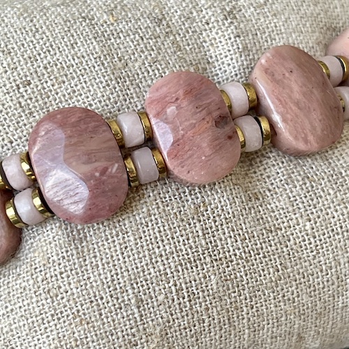 Bracelet Ispahu en rhodonite