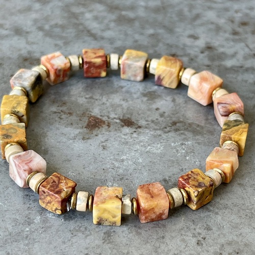 Bracelet OBLETU en agate crazy lace-2