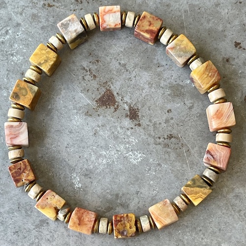 Bracelet OBLETU en agate crazy lace-22