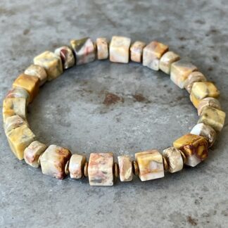 Bracelet OBLETU en agate crazy lace