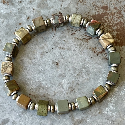 Bracelet OBLETU en jaspe picasso-1